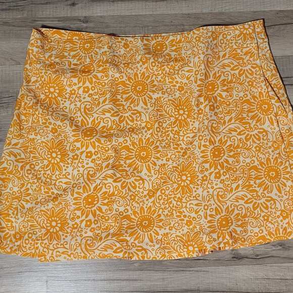 RipSkirt Hawaii Skirt Large 12- 14 Yellow Tuscan Sunflower Length 1 NWT - Picture 8 of 15